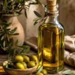 زجاجة زيت زيتون ممتاز وسط